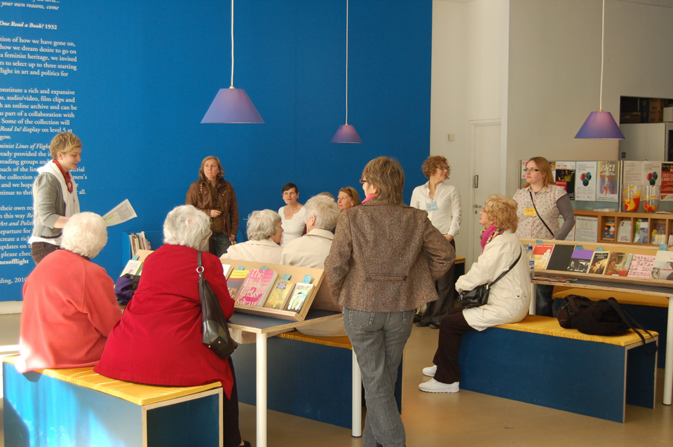THE LONG LOCH Feminist Lines of Flight in Art and Politics Reading Space, installation view CCA Glasgow, 2010